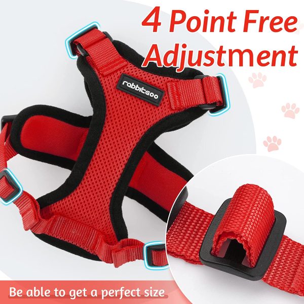 rabbitgoo Cat Harness and Leash for Walking, Escape Proof Soft Adjustable Vest Harnesses for Cats, Easy Control Breathable Reflective Strips Jacket?? - Image 3