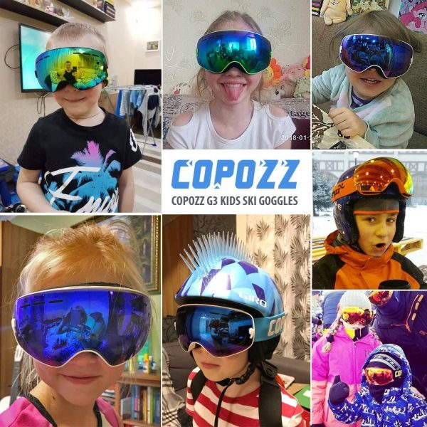 COPOZZ Kids Ski Goggles, G3 Children Snow Snowboard Goggles - OTG UV400 for Child Youth - Image 6