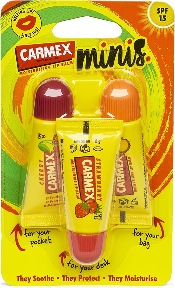 Carmex MINI Tubes, 5g x 3, CX600 - Image 5