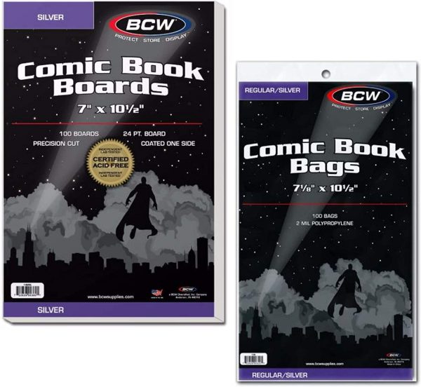 Silver Age Comic Bags and Backer Boards - 100ct