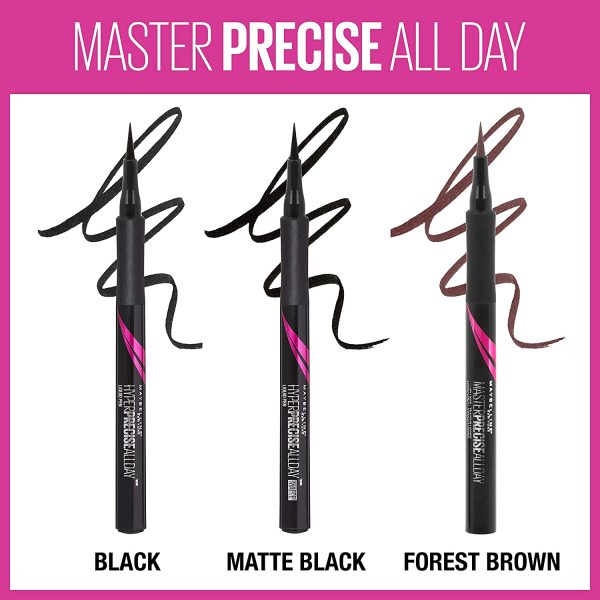 Maybelline Master Precise Liquid Eyeliner - Blackest Black,4.5g - Image 3