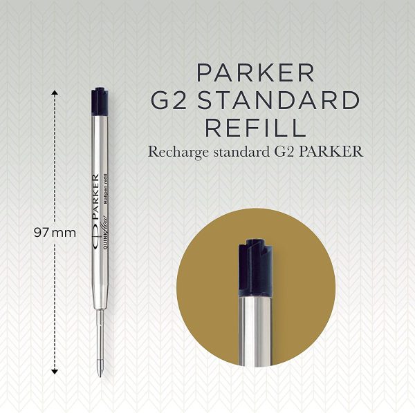 Parker Ballpoint Refill Black Medium Blister - Image 6