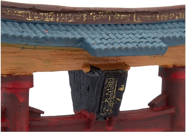 Rosewood Japanese Torii Gate Aquarium Ornament - Image 2