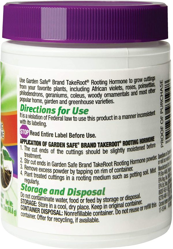 Garden Safe Brand TakeRoot Rooting Hormone, Helps New Plants Grow from Cuttings, 2 Ounces, 1 Pack - Image 4