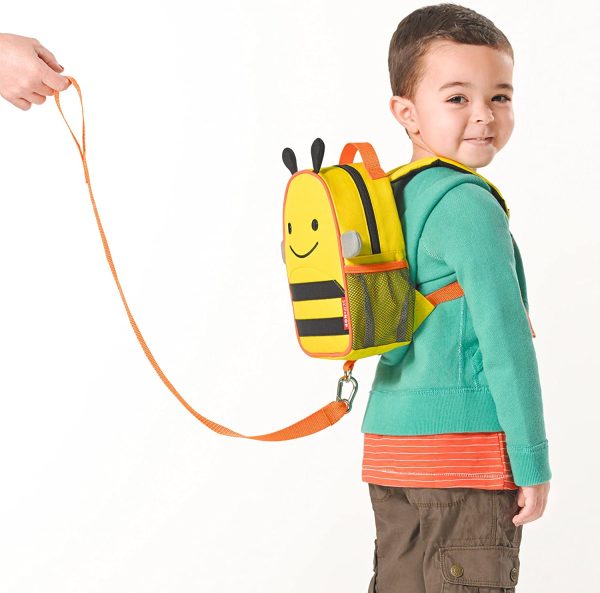 Skip Hop Zoo Let Mini Backpack with Rein, Bee - Image 2