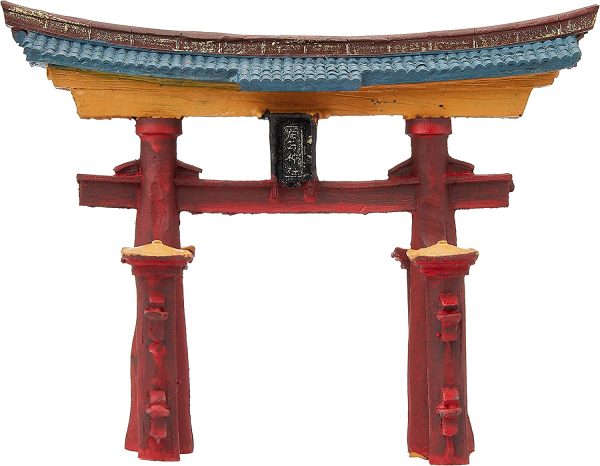 Rosewood Japanese Torii Gate Aquarium Ornament - Image 5