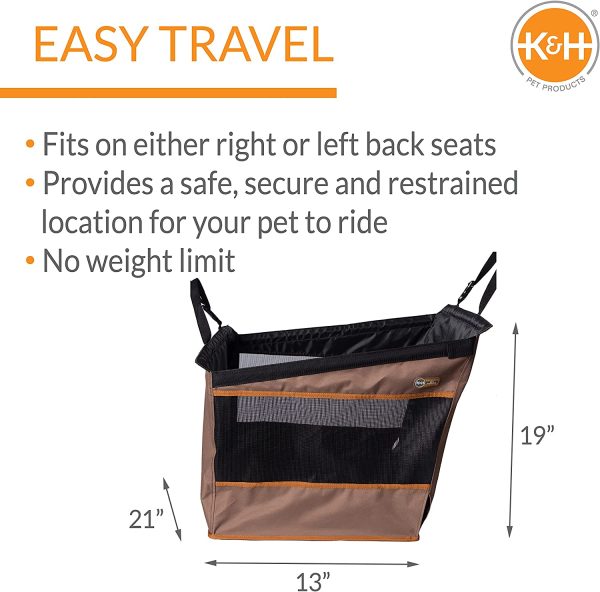 K&H PET PRODUCTS Buckle N' Go Car Seat for Pets Tan Small 21 X 13 X 19 Inches - Image 7