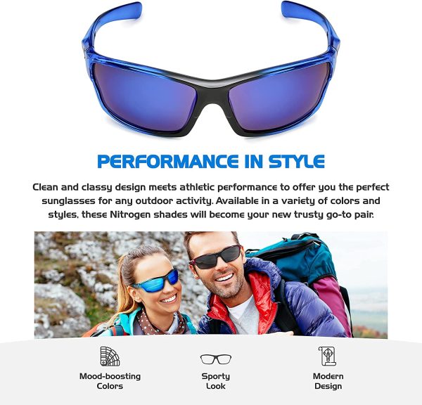 Polarized Wrap Around Sport Sunglasses for Men Women UV400 Sports Sun Glasses - Image 6