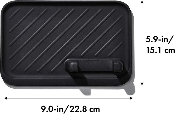 Silicone Grilling Tool Rest Black 1.5 x 6 x 10.2 - Image 2