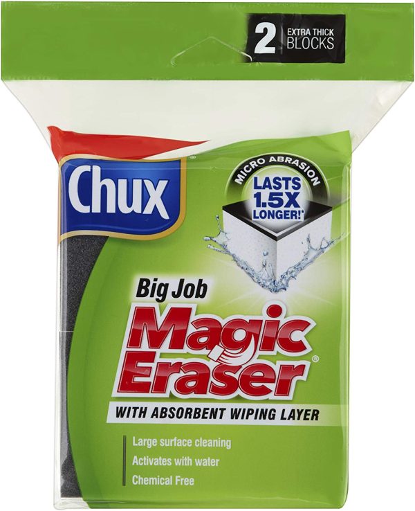 Chux Magic Eraser Extra Thick Cleaning Pad, 2 count