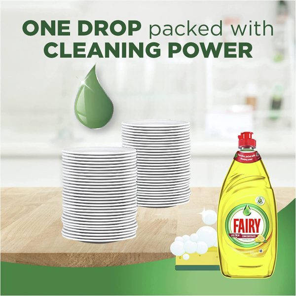 Fairy Ultra Concentrate Lemon Dishwashing Liquid 800ml - Image 2