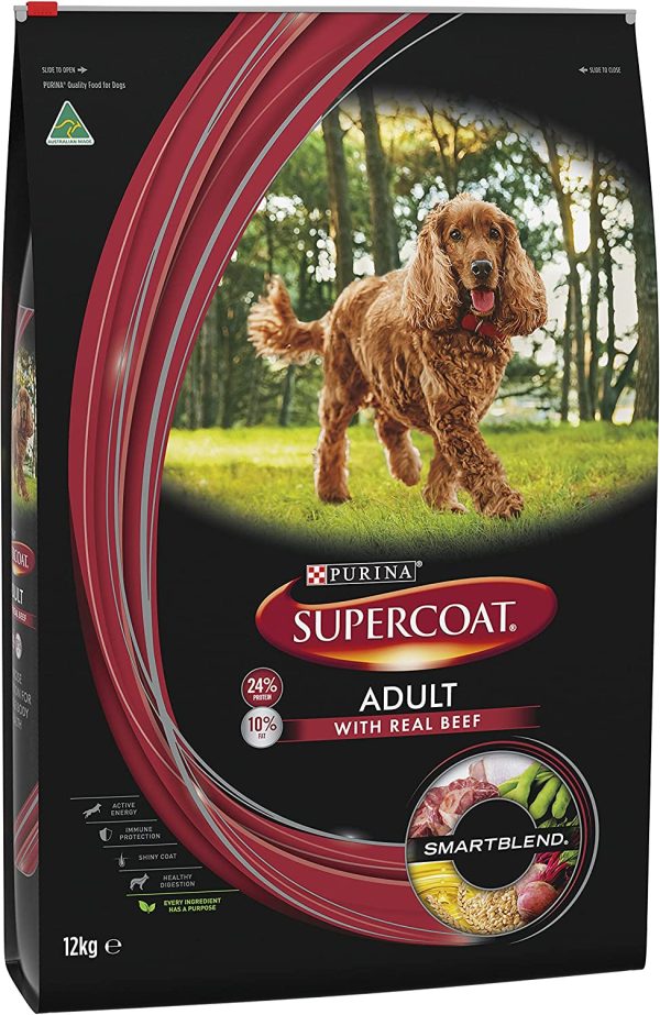 Supercoat Adult Dog Food, Beef, 12kg - Image 2