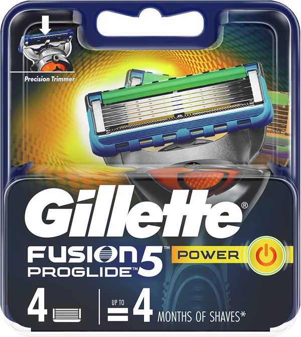 Gillette Fusion ProGlide Power Men's Razor Blades Refill Cartridges, 4 Pack - Image 6