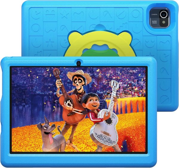 Kids Tablet 10 inch -Android 10.0 Tablet PC 10.1" Display, 6000mAh, Kidoz Pre Installed, Parental Control, Tablet for Kids, 32GB ROM, Quad Core Processor, Wi-Fi, Bluetooth, Kid-Proof Case, Blue - Image 6