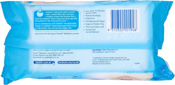 Curash Water Baby Wipes Pack of 240