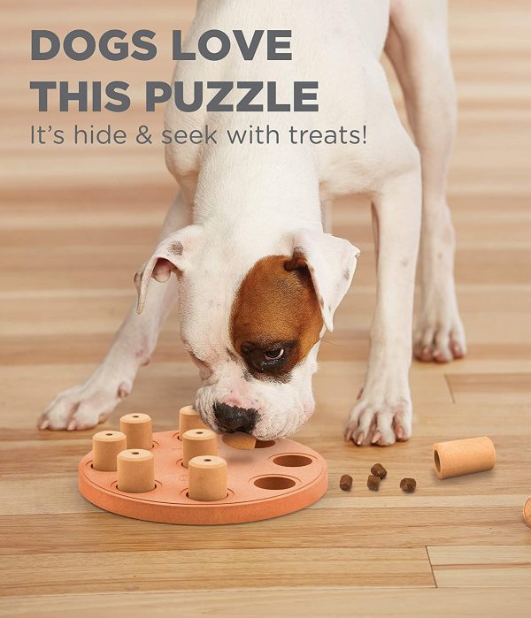 Nina Ottosson by Outward Hound Dog Smart Orange Composite Interactive Treat Puzzle Dog Toy - Image 8