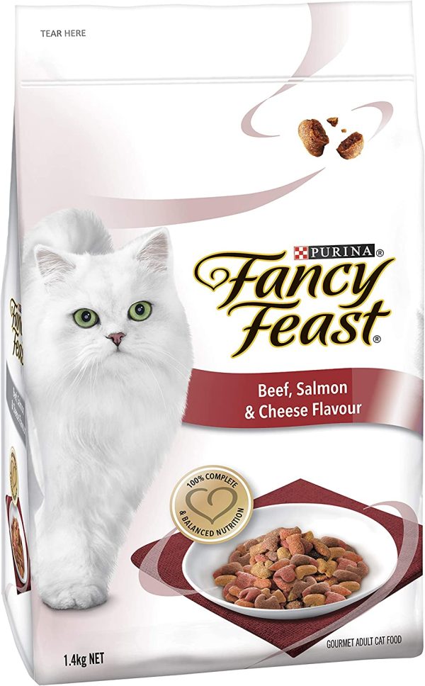 Fancy Feast Beef, Salmon & Cheese, Adult, 1.4kg - Image 4