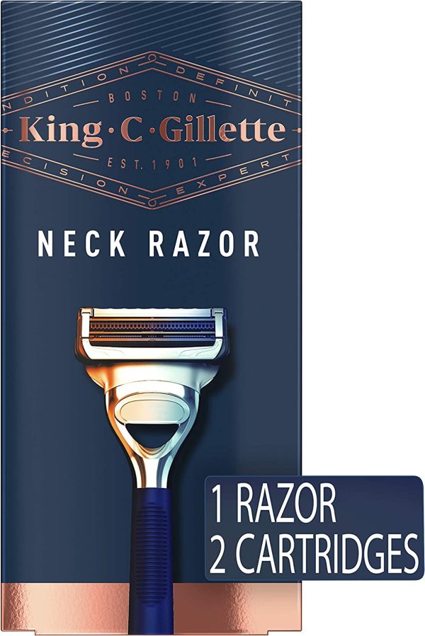 King C. Gillette Neck Razor, Handle plus 2 Blade Refills - Image 2