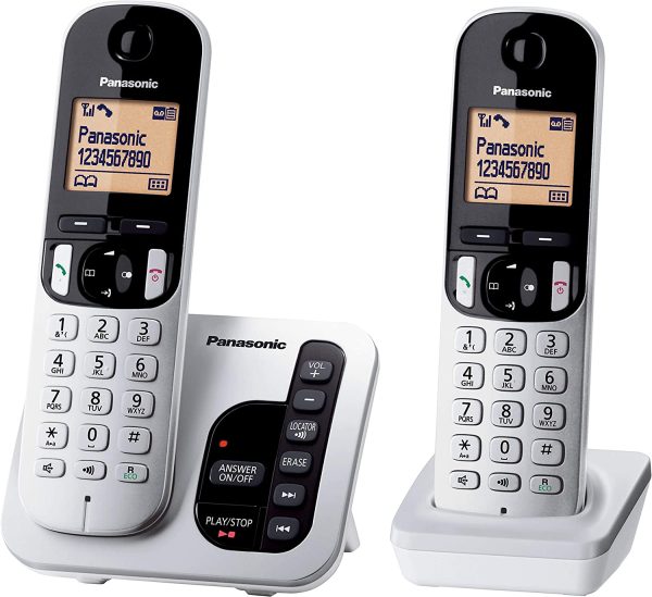 Panasonic DECT Digital Cordless Phone with Answering Machine and 2 Handsets (KX-TGC222ALS) - Image 5