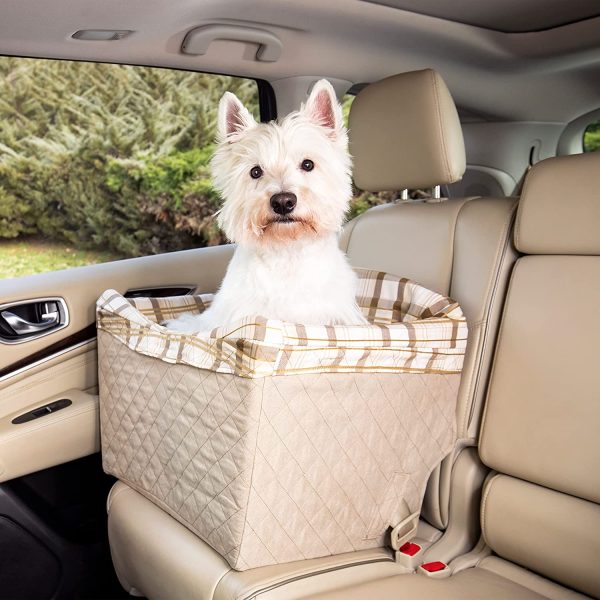 PetSafe Happy Ride Quilted Safety Seat Tan, Taupe, Jumbo (PTV17-16912) - Image 2