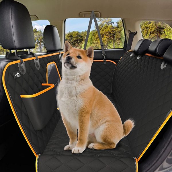 Dog Back Seat Cover Protector - Waterproof, Hammock 600D Heavy Duty Scratch Proof and Nonslip Pet Car Seat Cover for Dogs with Mesh Window - Image 2