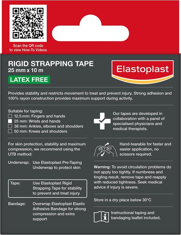 Elastoplast Sport Elastoplast Rigid Strapping Tape 25mm, 1 count