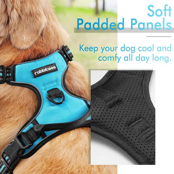 rabbitgoo Dog Harness No-Pull Pet Harness Adjustable Outdoor Pet Vest 3M Reflective Oxford Material Vest for Dogs Easy Control for Small Medium Large Dogs - Image 5