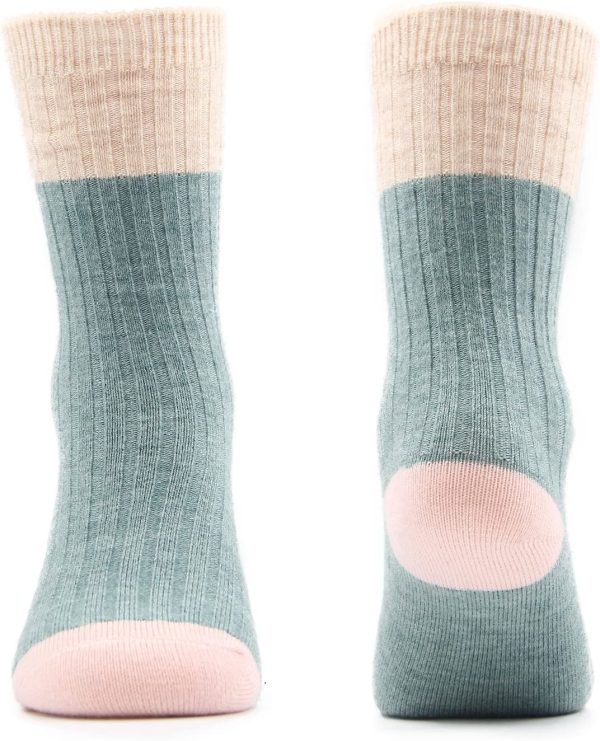 Girls Wool Socks Kids Crew Seamless Winter Warm Socks - Image 2