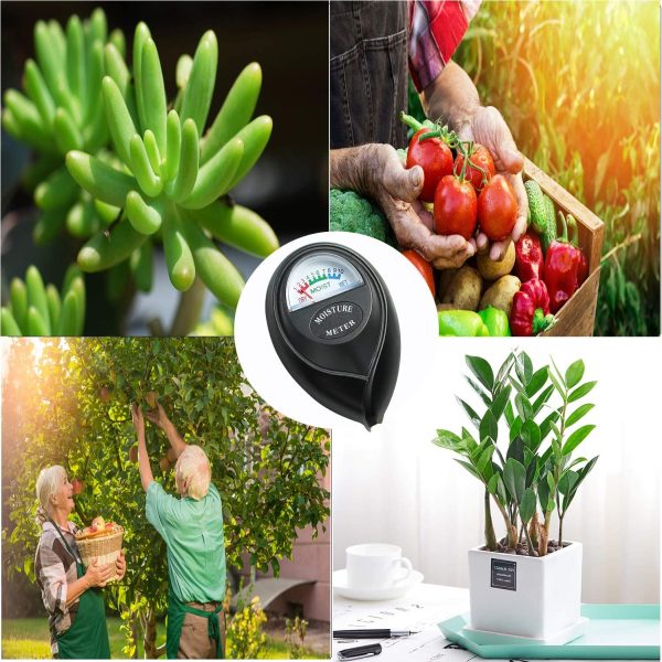 XLUX Soil Moisture Test Sensor Meter Water Monitor, Hygrometer for Gardening, Farming Planting,Black,No Batteries Required - Image 6