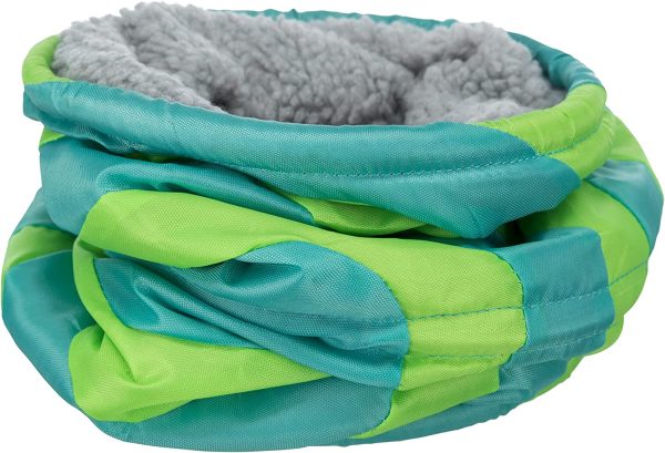 Trixie Cushy Plush Play Tunnel, 15 x 35 cm, Green - Image 2