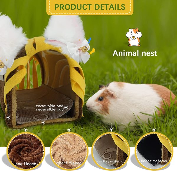 Hipet Guinea Pig Hideouts,Rat Toys,Hamster Tubes and Tunnels for Hamster Gerbil Rat Chinchilla Ferret Hedgehog Guinea PigCage Accessories - Image 2