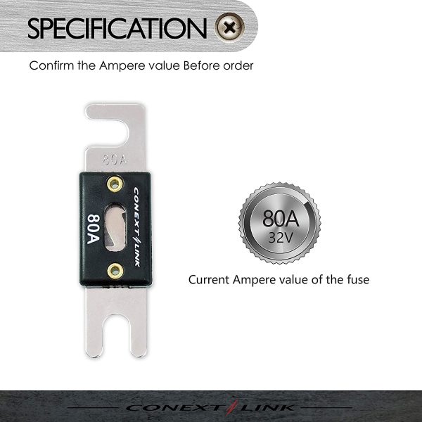 Nickel ANL Fuse 5 Pack 80 Amp