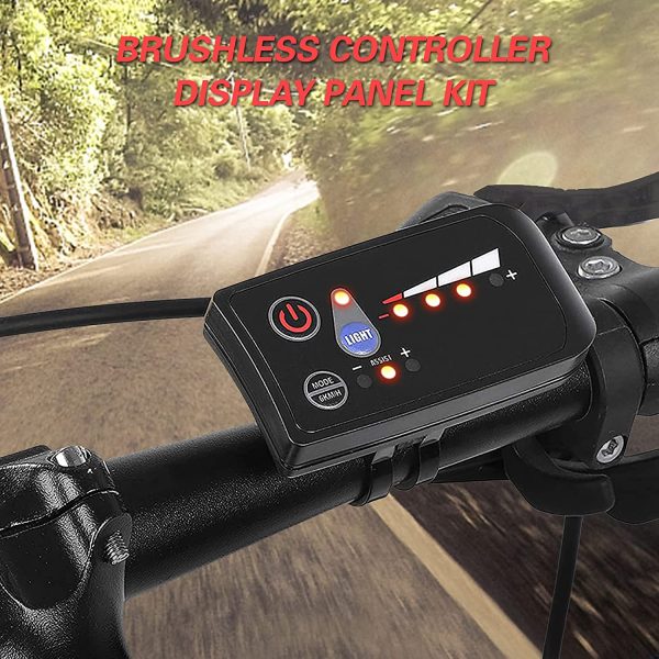 Staright Display Panel Brushless Controller Kit for Electric Bicycle Scooter