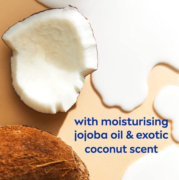 NIVEA Indulgent Moisture Shower Cream Coconut (1L), Moisturising Shower Gel with Jojoba Oil - Image 6