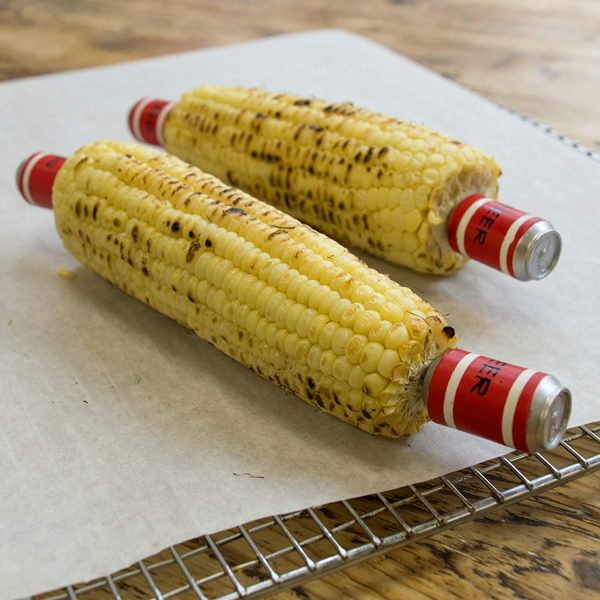 Charcoal Companion CC5155 Corn Holders (Set of 4), Beer - Image 4