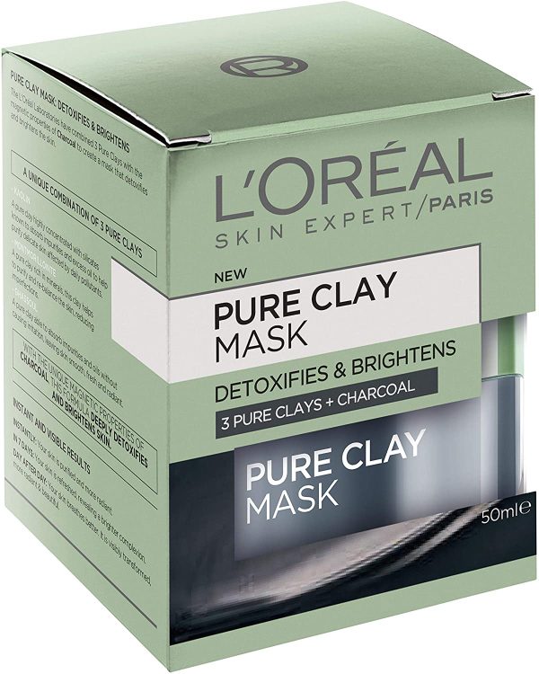 L'Or??al Paris Pure Clay Detoxifying Charcoal Mask 50ml - Image 5