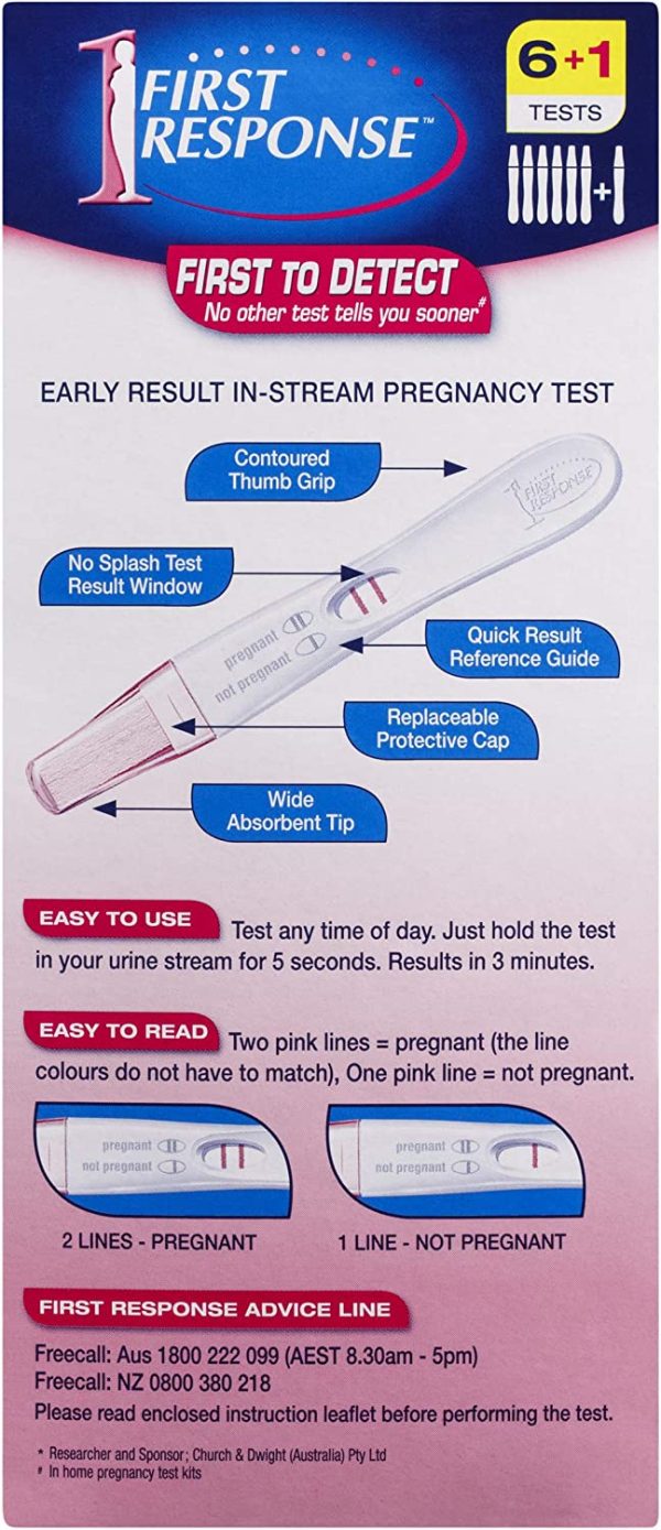 First Response Pregnancy Instream 6+1 Test - Image 7