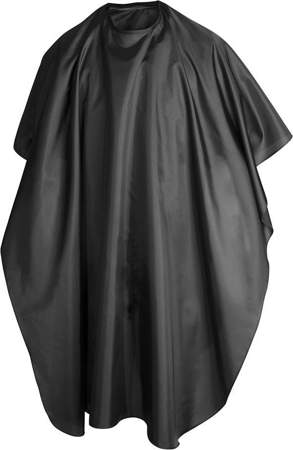 TRIXES Black Full Length Cape Unisex Professional Barbers Hairdressers Gown for Hair Styling, Cuts and Colours - Image 4