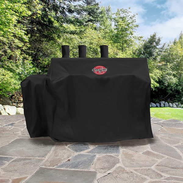 Char-Griller 8080 Dual Fuel Grill Cover, Black - Image 5