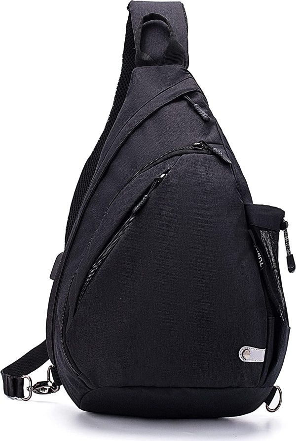 TurnWay Water-Proof Sling bag/Crossbody Backpack/Shoulder Bag with USB Charging Port for Travel, Hiking, Cycling, Camping - Image 6