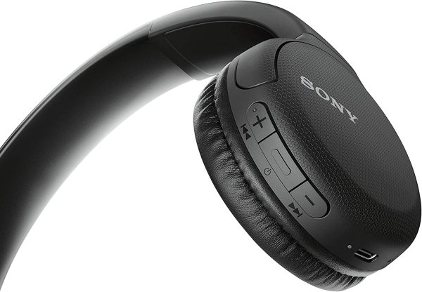 Sony WHCH510 On-ear Wireless Headphones, Black - Image 2