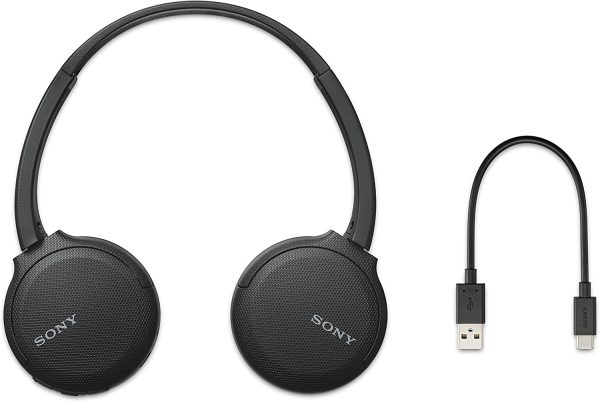 Sony WHCH510 On-ear Wireless Headphones, Black - Image 5