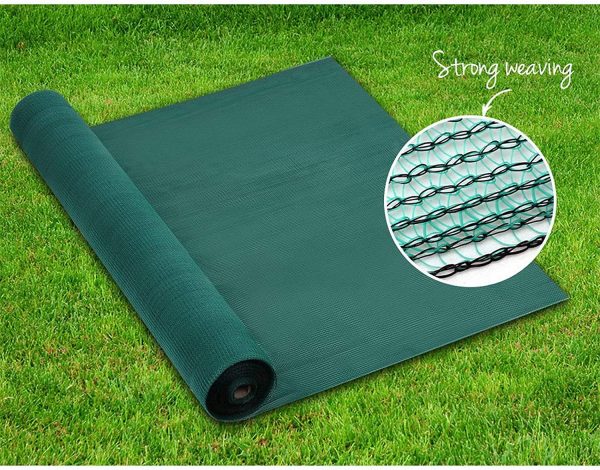 Instahut 1.83 x 50m Sunblock Shade Cloth 80% UV Resistant Privary Screen Heavy Duty Cmomercial 80GSM Shade Sail for Outdoor Patio Lawn Fence Greenhouse Flower Plants-Green - Image 7