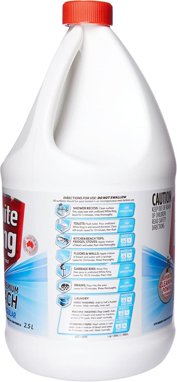 White King Bleach Regular 2.5L - Image 4