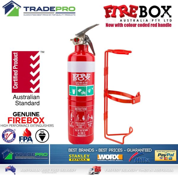 Fire Extinguisher 1kg ABE Professional Dry Powder 1kg & Bracket Car Boat Home - Image 5