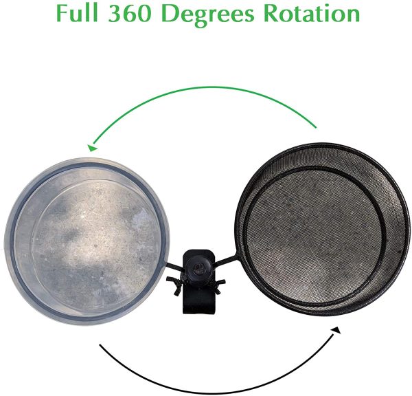 Deck Mounted Bird Feeder Tray and Bird Bath - Image 3