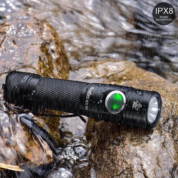 SC31 Pro Rechargeable Flashlight 2000 Lumen, Pocket Light with Powerful SST40 LED, Anduril UI for Camping Hiking Fishing etc, Battery and USBC Cable Included - Image 7