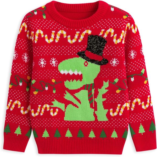 Simplee kids Ugly Christmas Sweater Family Matching Outfits for Holiday Party Knitted Pullover - Image 6