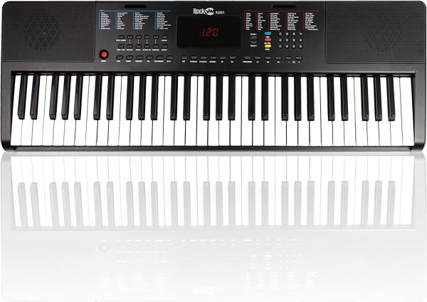 RockJam RJ361 61 Key Keyboard Piano with Sheet Music Stand Piano Note Sticker Power Supply and Simply Piano Application - Image 5