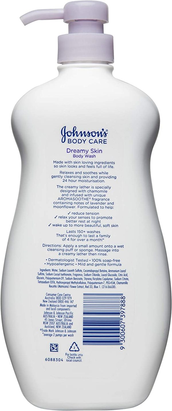 Johnsons Adult Body Care Cream Wash Dreamy Skin, 1L